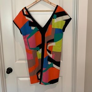 Milly Geometric Mod Mini Dress